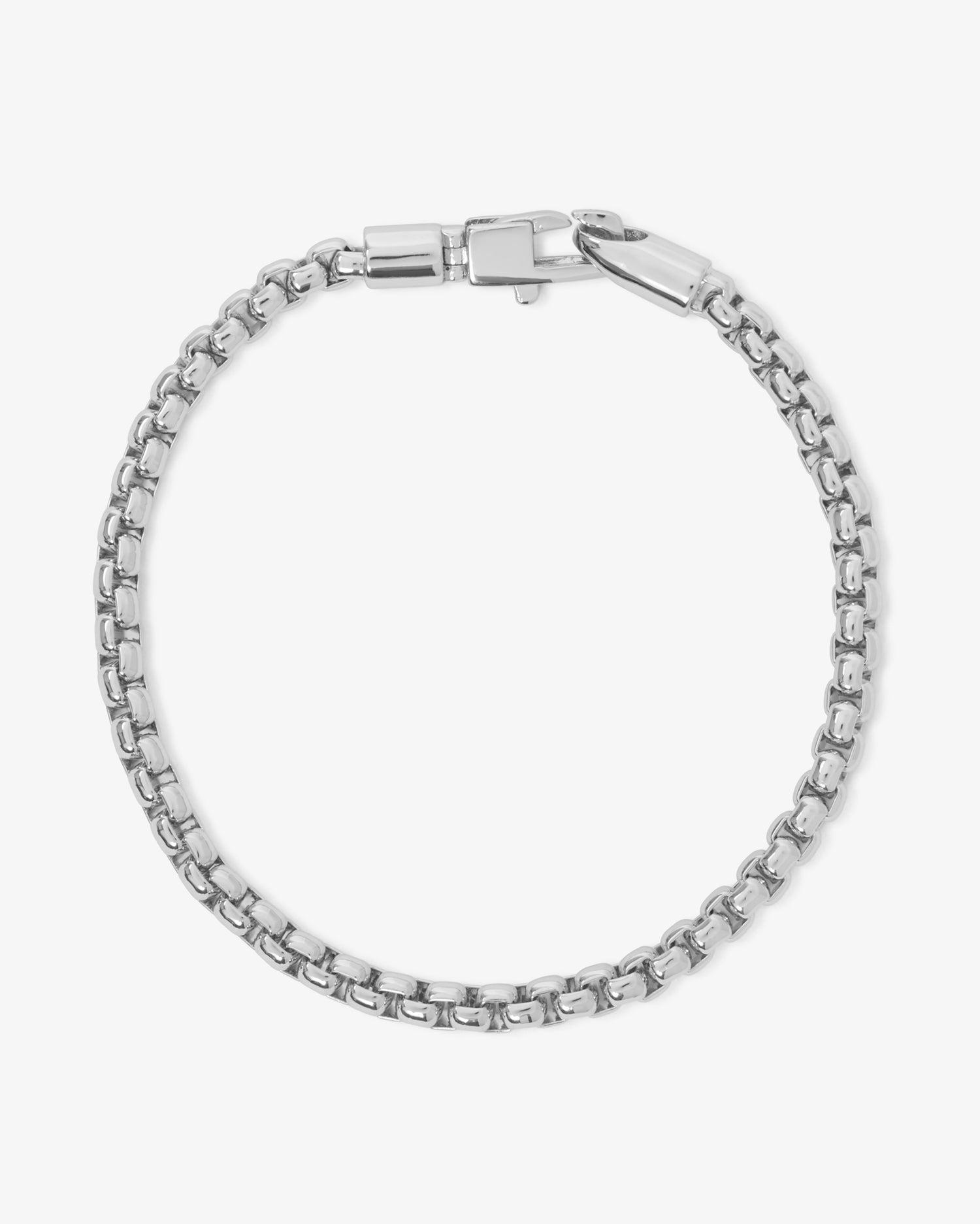 Logan Rolo Chain Bracelet - Silver Male Product Image