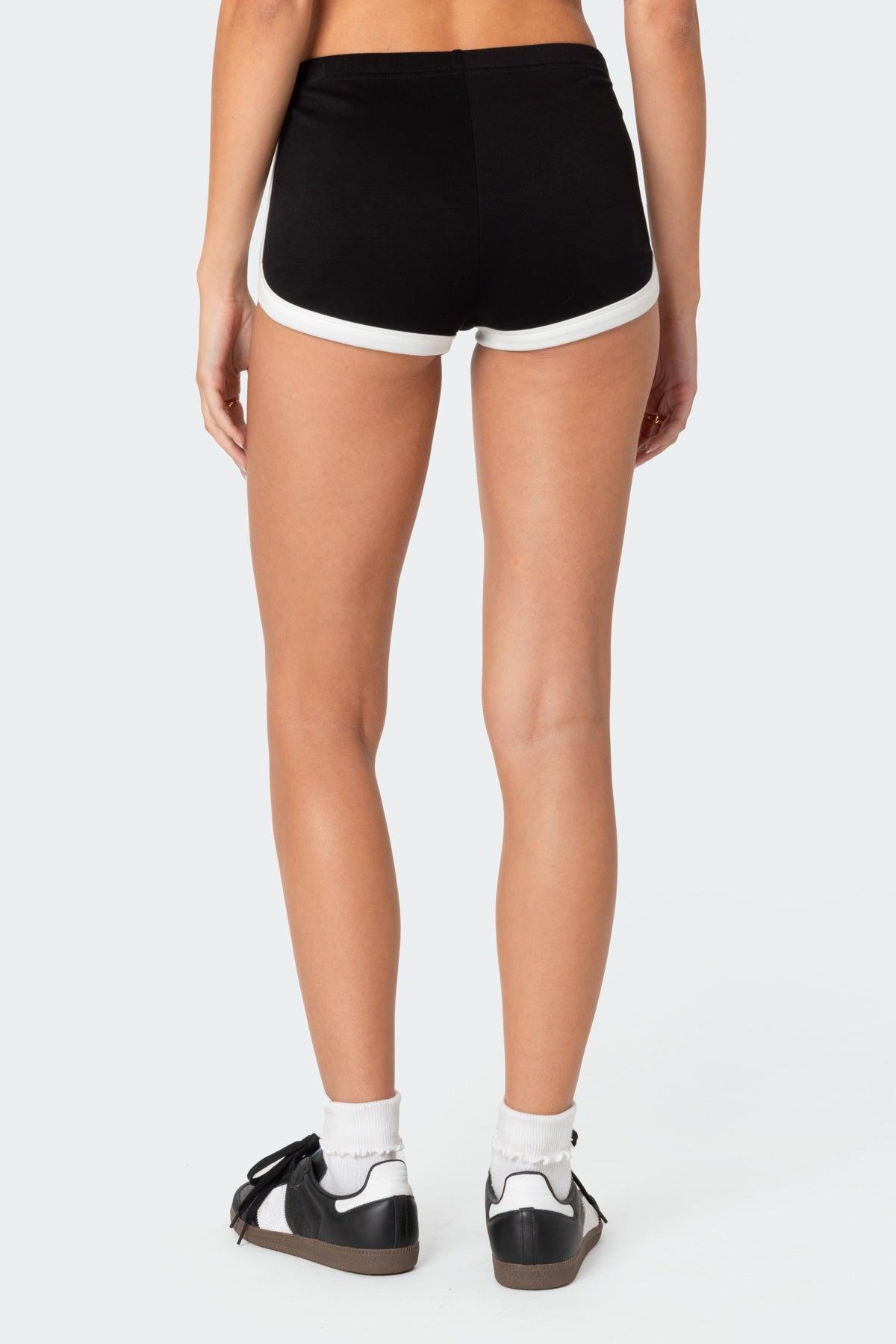 Elana Contrast Micro Shorts Product Image