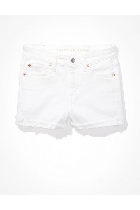 AE Next Level High V-Rise Denim Short Short Womens Product Image