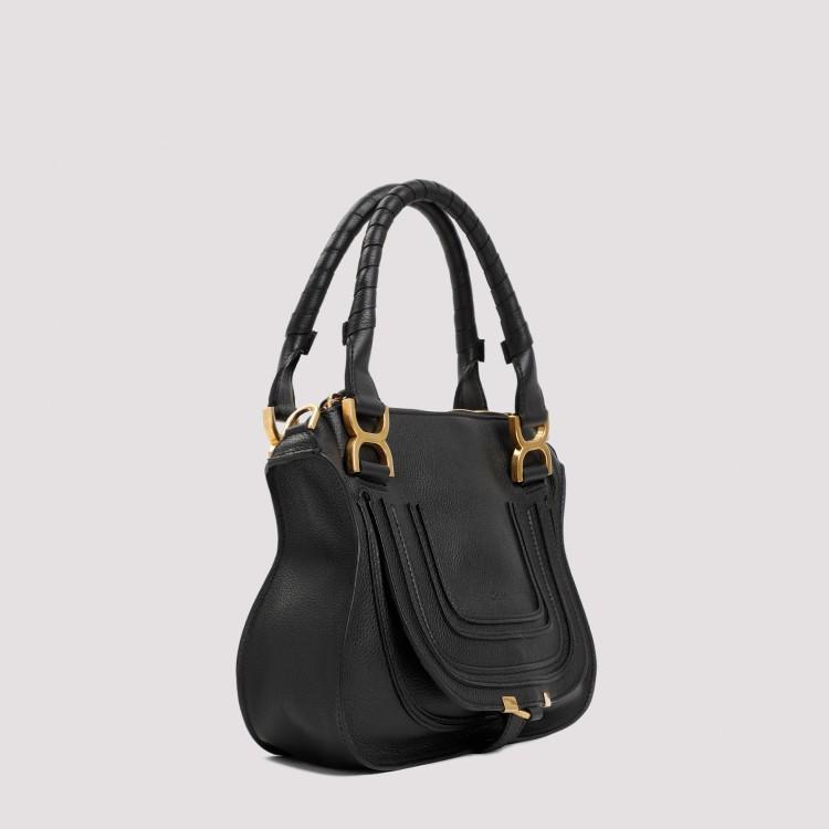 Small Marcie Tote Bag In Black Product Image