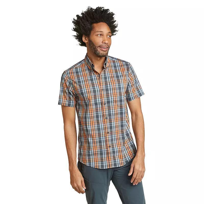 Mens Eddie Bauer UPF 50 Voyager Short Sleeve Button-Down Shirt Product Image