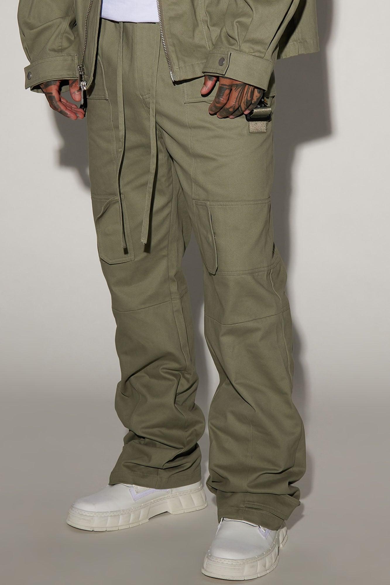 Perfection Is Perfected Utility Straight Cargo Pants - Olive Product Image