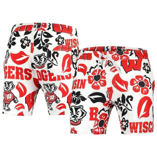 Mens Wes & Willy Wisconsin Badgers Vault Tech Swimming Trunks Product Image