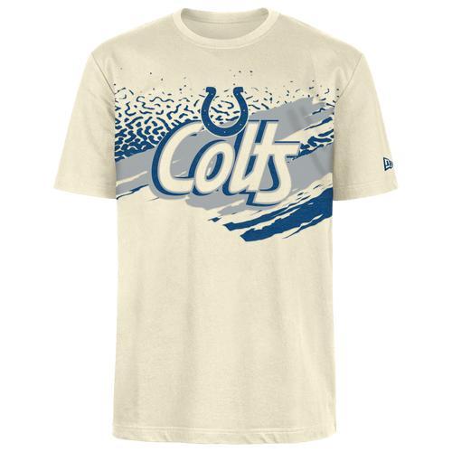 New Era Mens Colts Fitted Short Sleeve T-Shirt - Multi/Tan Product Image