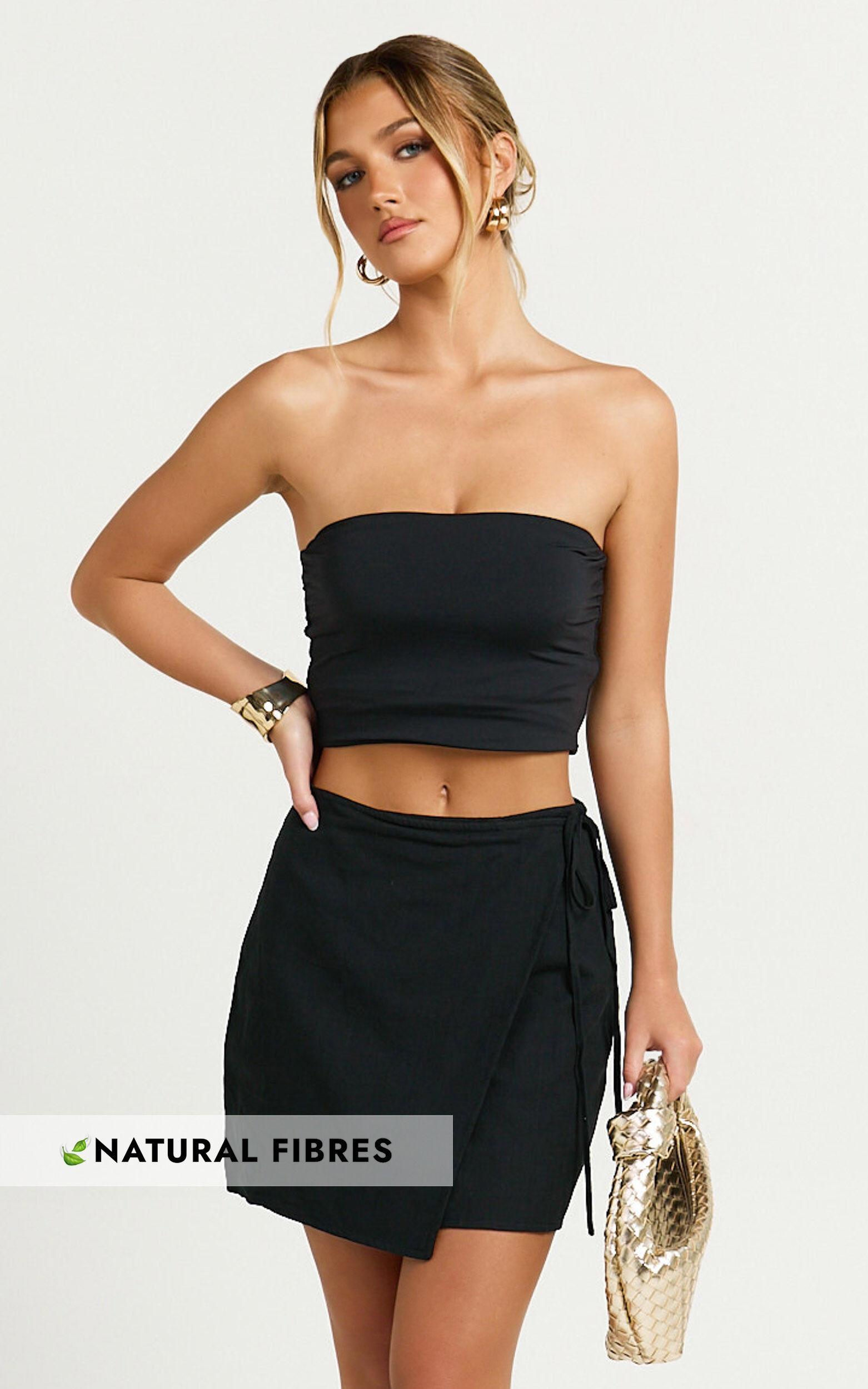 Chevy Mini Skirt - Wrap Skirt in Black product image