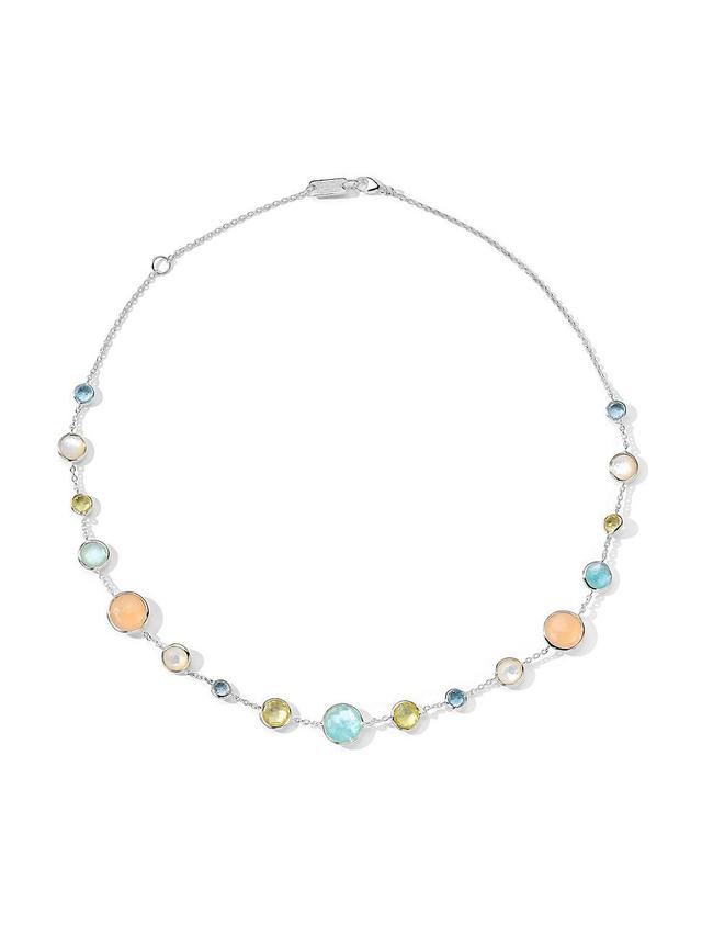 Ippolita Sterling Silver 925 Polished Lollipop Multi Stone Collar Necklace, 18 Product Image