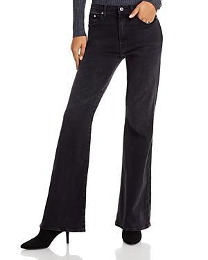 Derek Lam 10 Crosby High Rise Flare Jeans in Noir Product Image