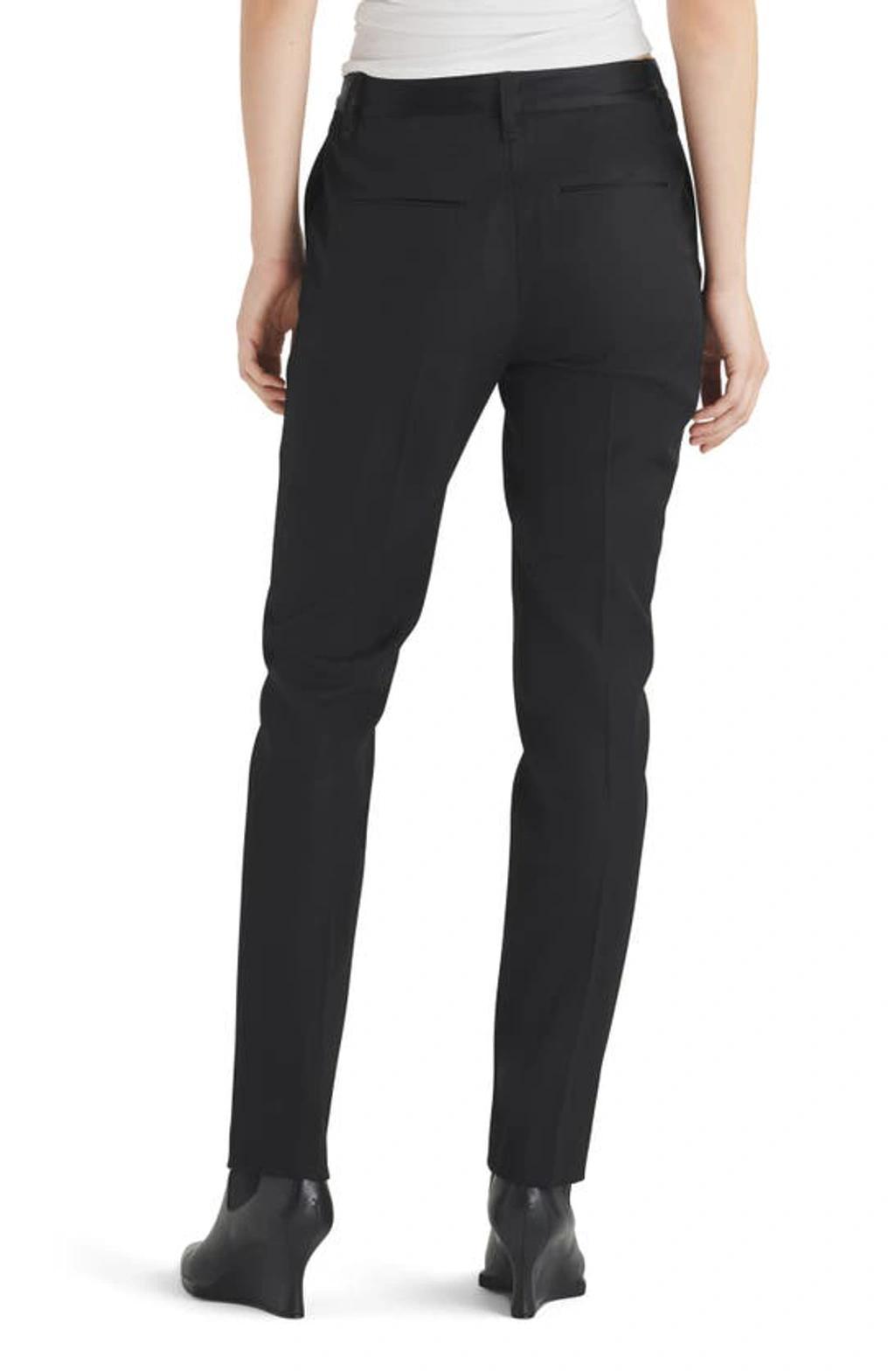 Blaine Virgin Wool Straight Leg Pants In Black Product Image