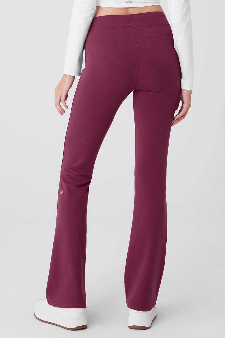 Sway Boot Cut Sweatpant - Wild Berry Product Image