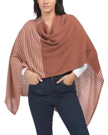 Cashmere Cowl Neck Poncho for Women | Metal/Cashmere Product Image