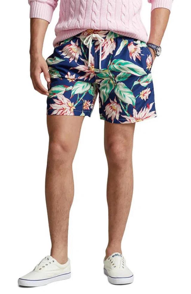 Floral Swim Trunks In Belleville Floral Product Image