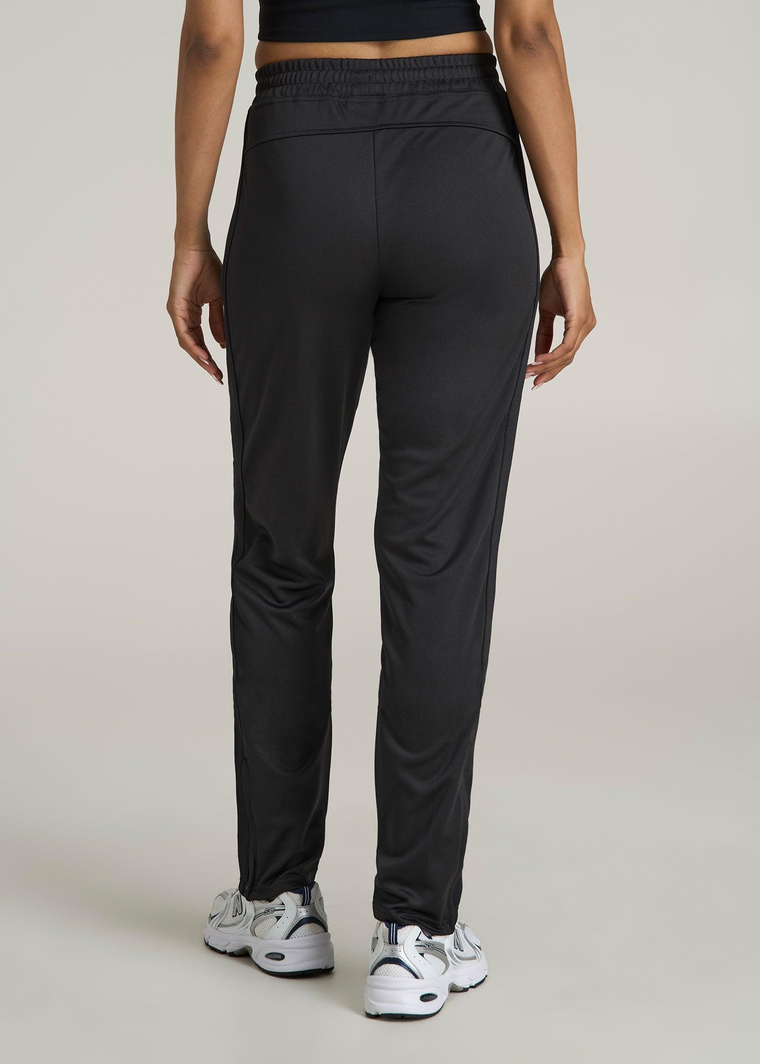 Athletic Stripe Pants for Tall Women in Black And Black Female Product Image