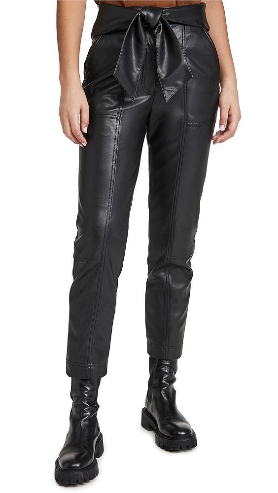 SIMKHAI Tessa Vegan Leather Tie Waist Pants | Shopbop Product Image