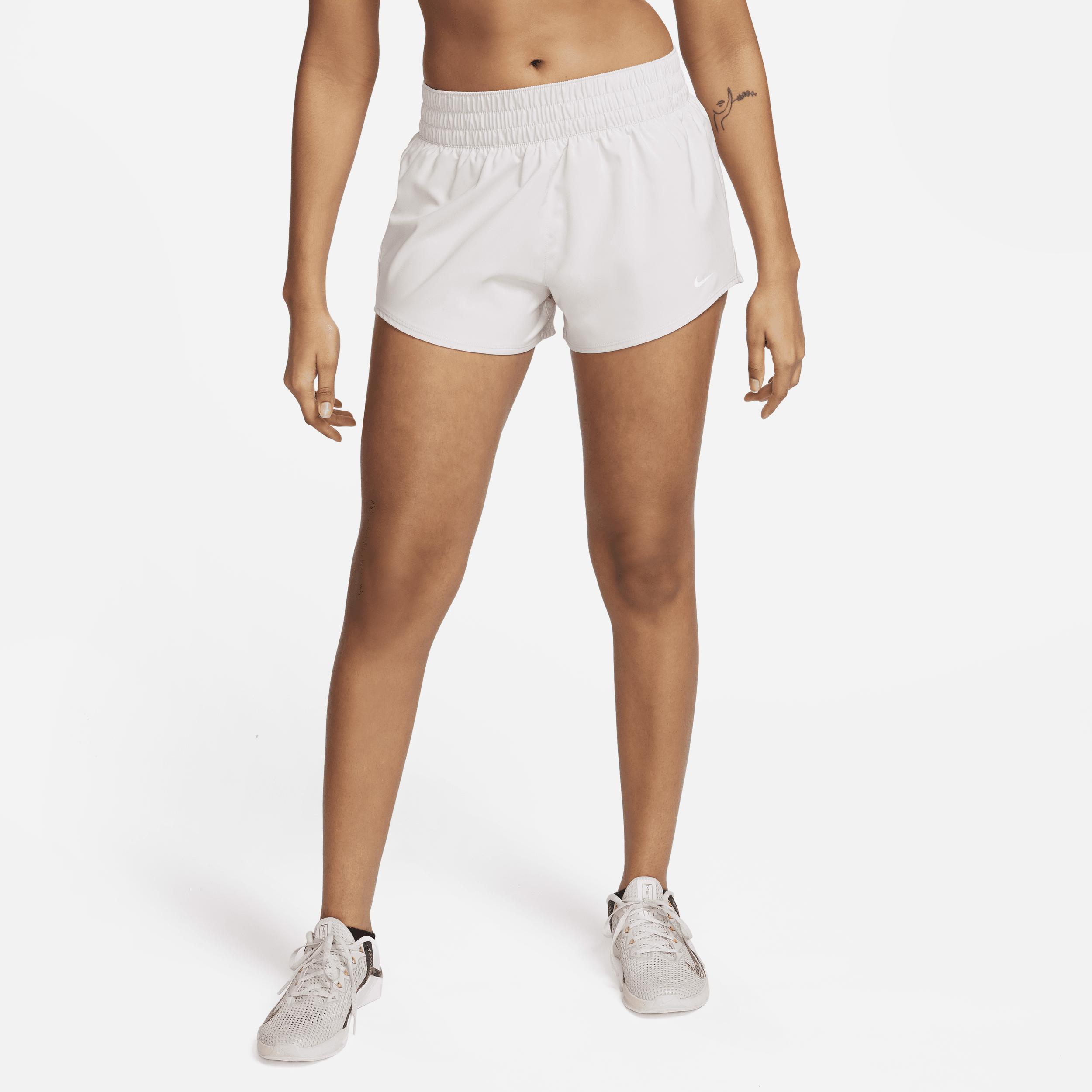 Nike Women's One Dri-FIT Mid-Rise 3" Brief-Lined Shorts Product Image