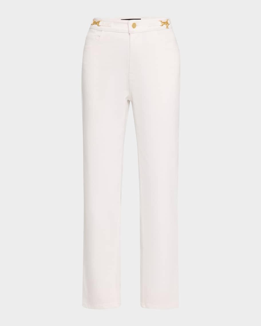 June Cropped Chain-Embellished Pants Product Image