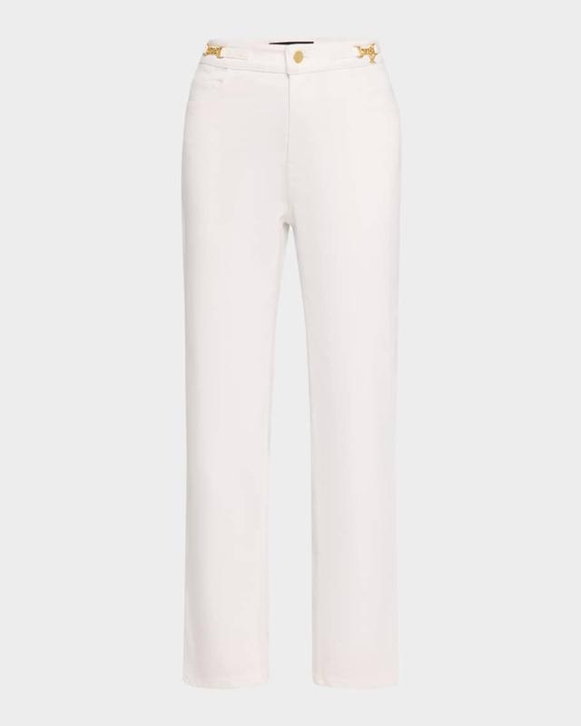 June Cropped Chain-Embellished Pants Product Image