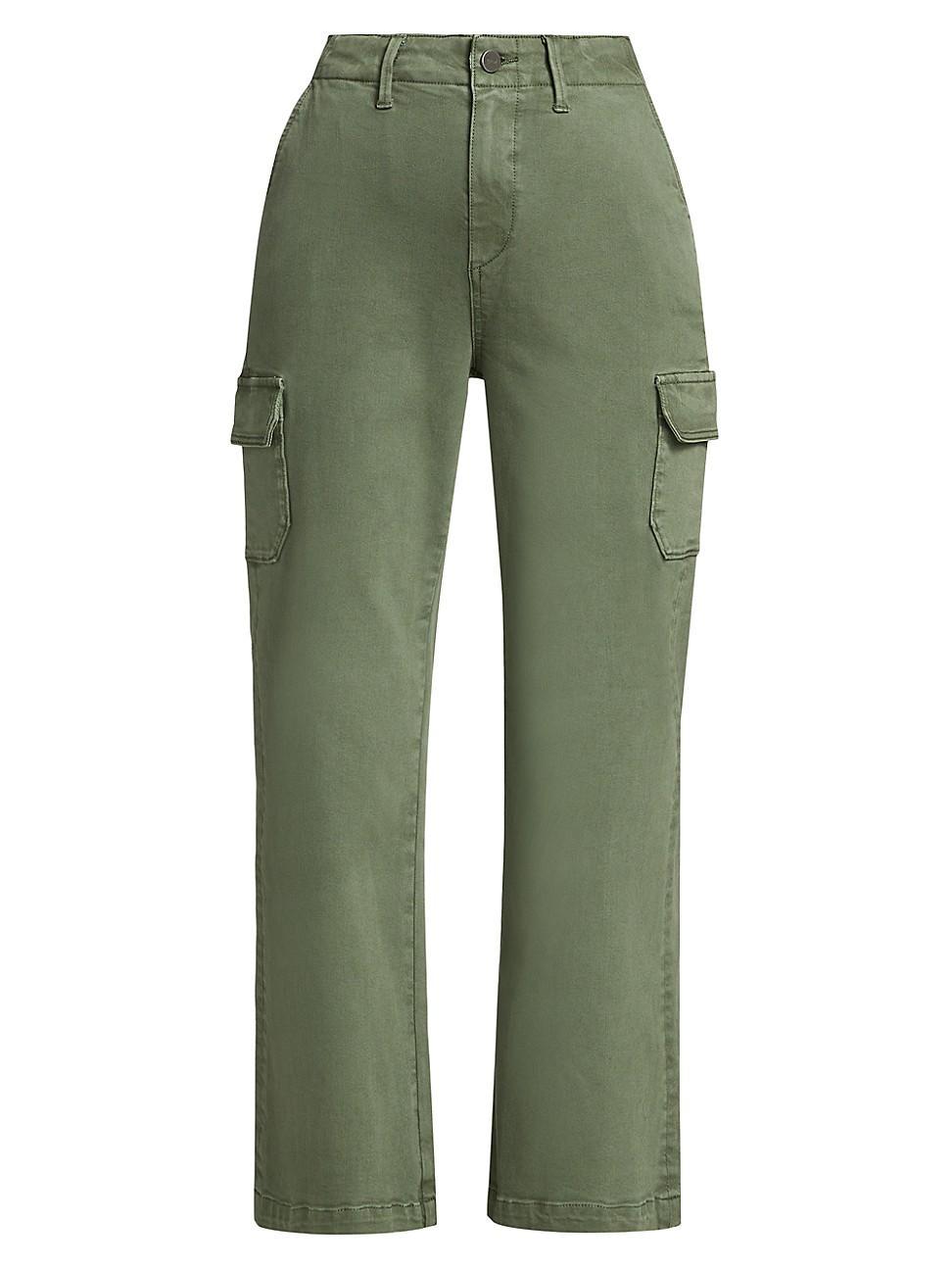 Womens Carly Wide-Leg Ankle Cargo Pants Product Image