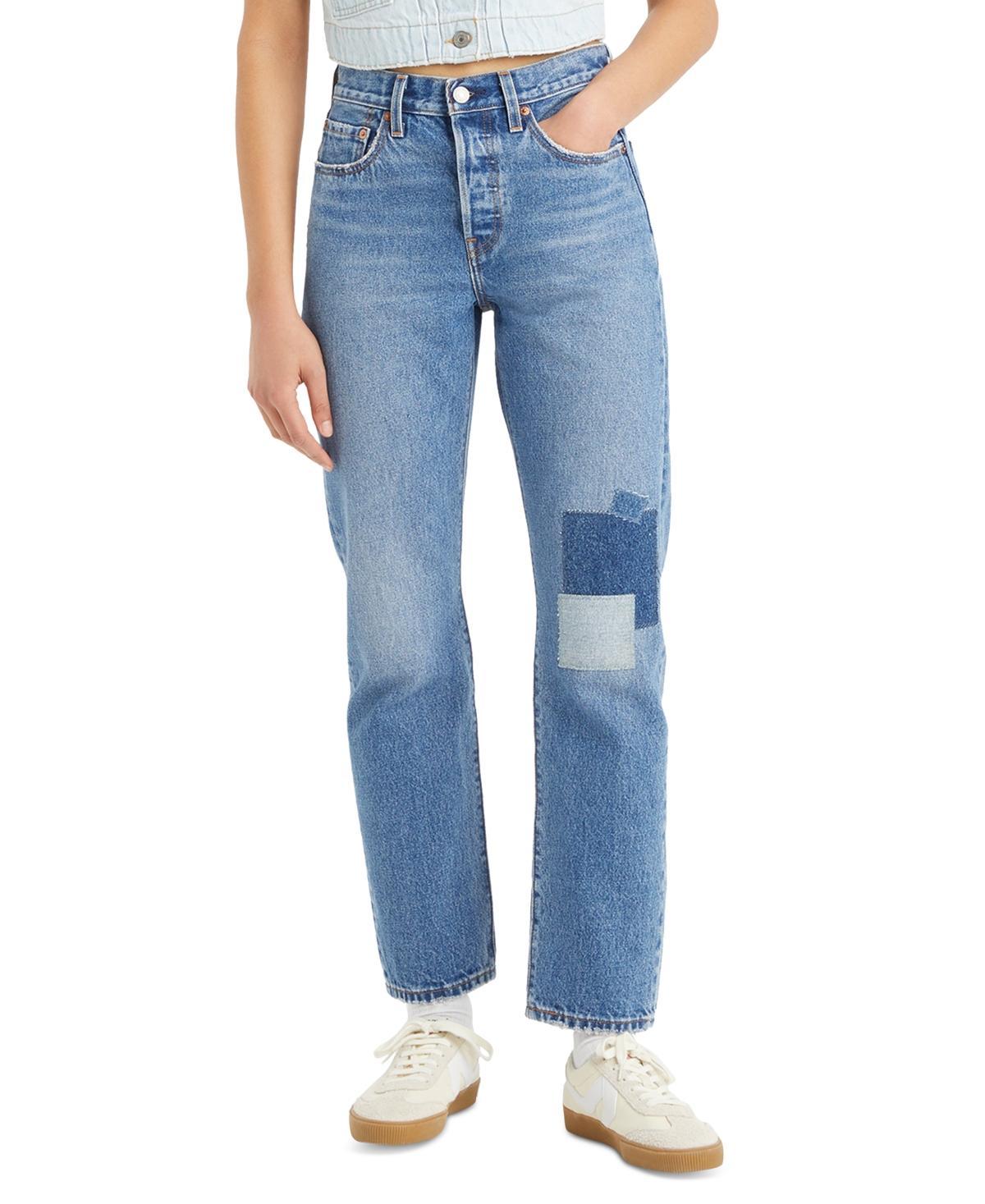 Levis Womens 501 Original-Fit Straight-Leg Jeans Product Image