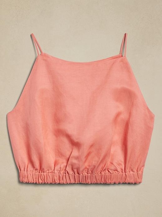 Viscose-Linen Cropped Tank Product Image