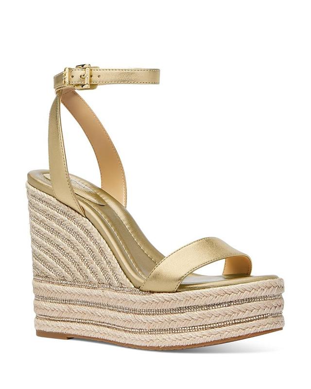 Michael Kors Womens Leighton Jute Wedge Sandals Product Image