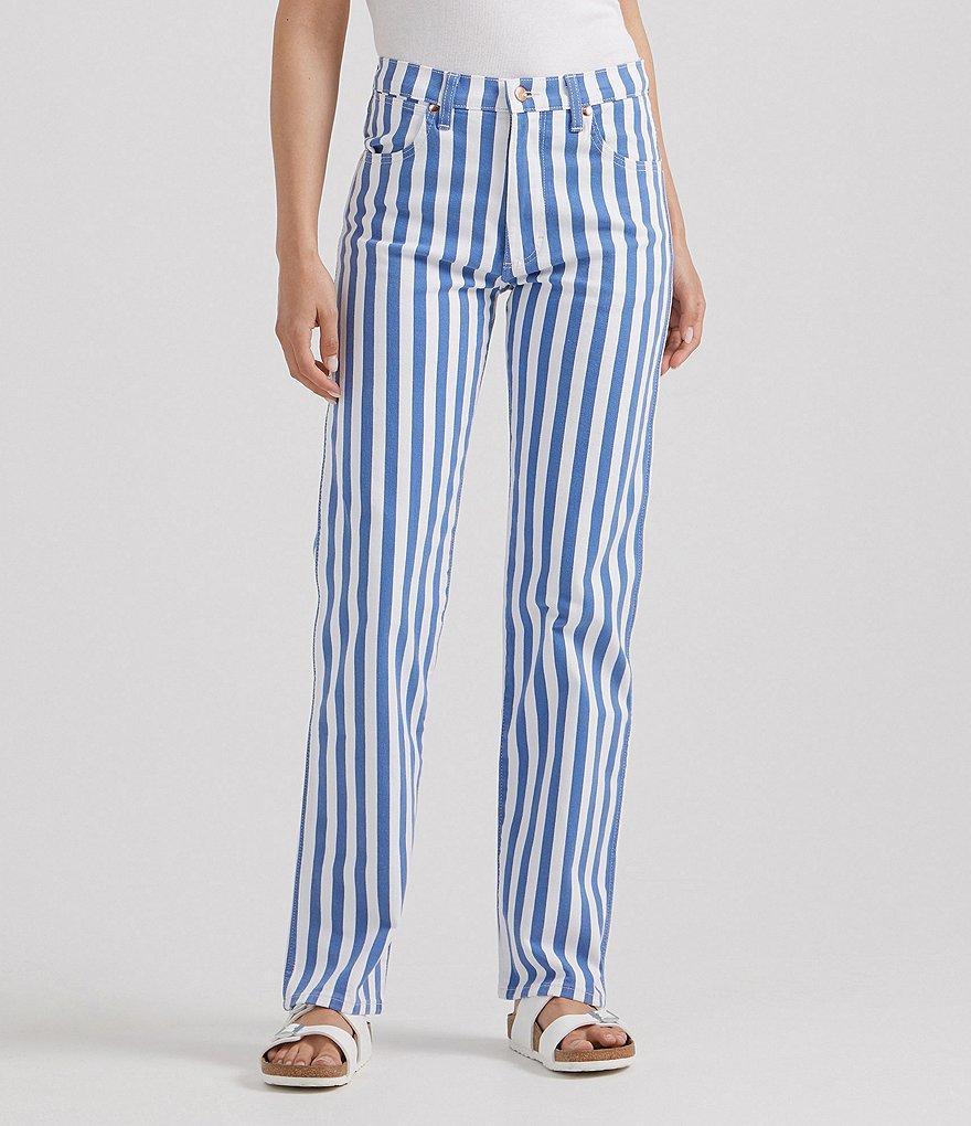 Wrangler Sunset Straight Blue Stripe Pant product image