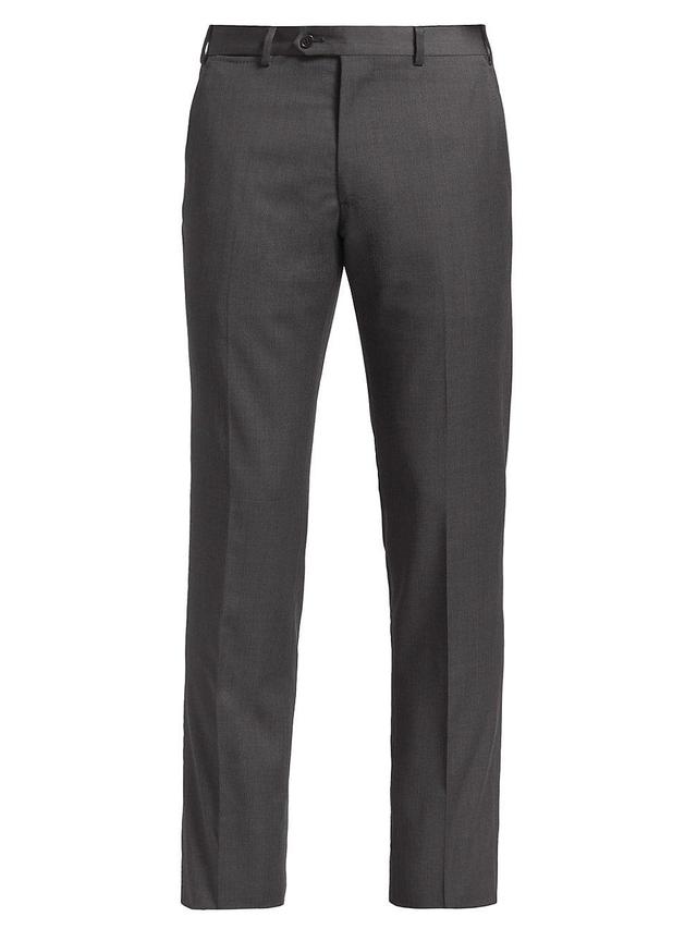 Mens Virgin Wool Slim-Fit Pants Product Image