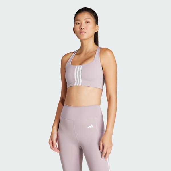 Powerimpact Training Medium-Support 3-Stripes Bra Product Image