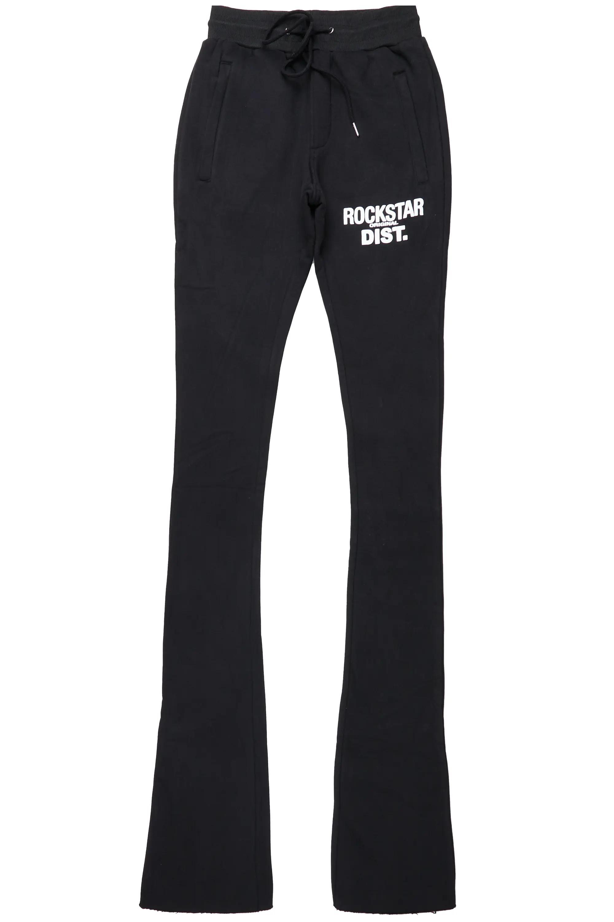 Alpine Black Super Stacked Trackpant Male Product Image