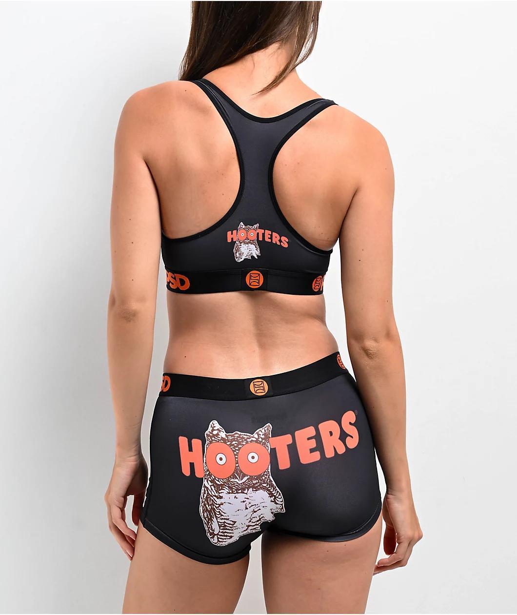 PSD x Hooters Uniform Black Sports Bra Product Image