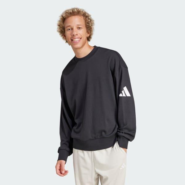 adidas Essentials Loose Fit 3 Bar Logo Sweatshirt Warm Clay XS Mens Product Image