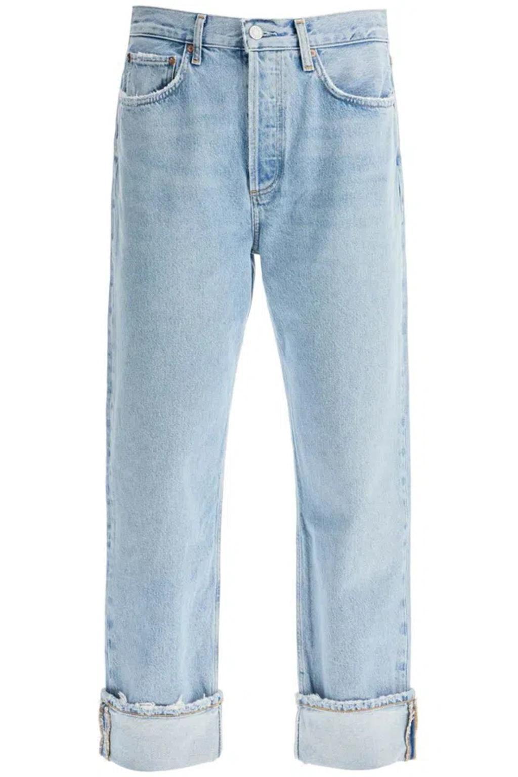 AGOLDE "used Effect Fran Jeans" In Blue product image