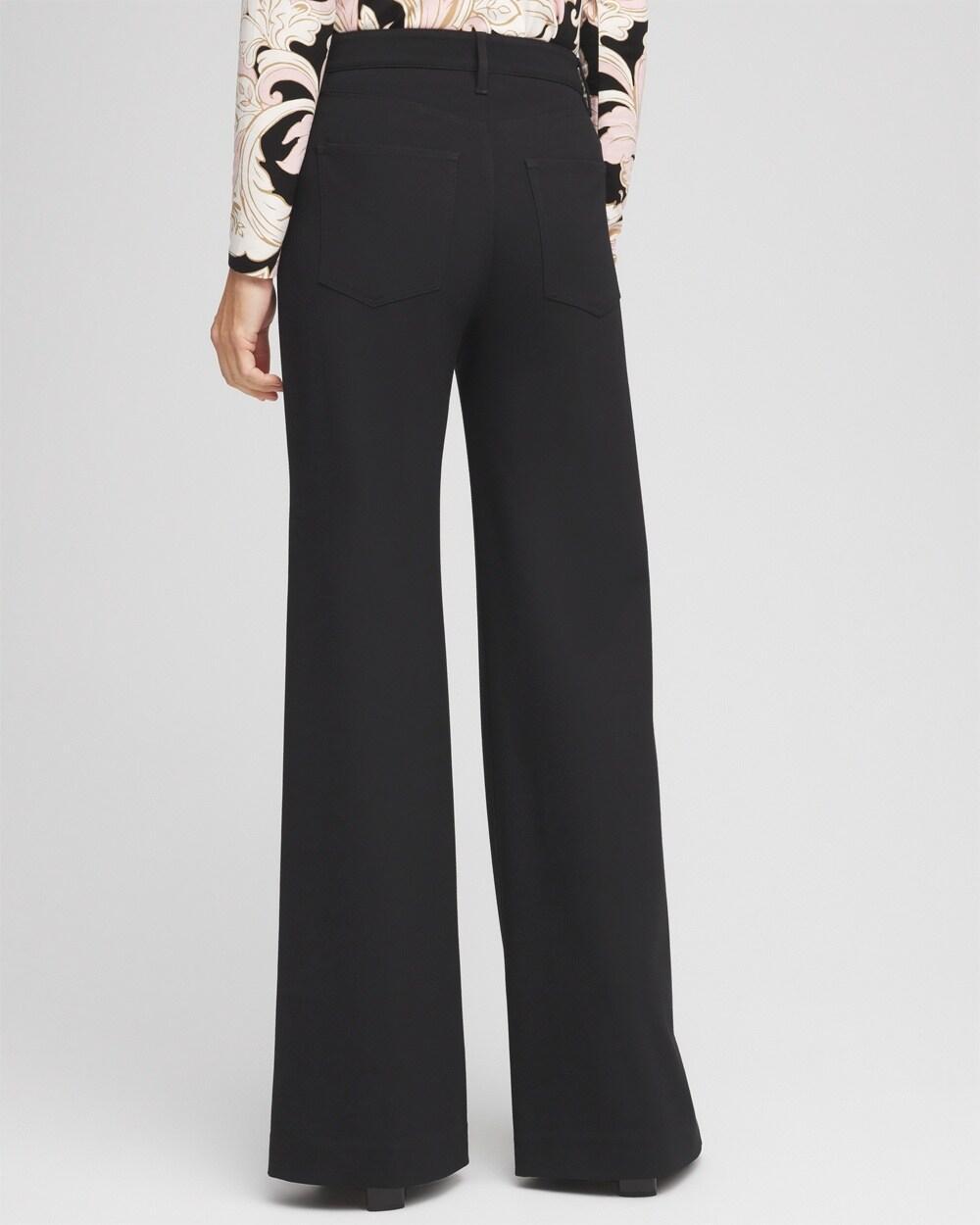 High Rise Wide Leg Ponte Pants Product Image