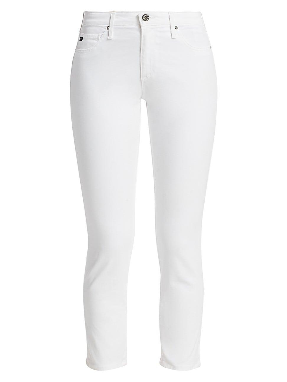 Womens Prima Sateen Mid-Rise Crop Cigarette Pants Product Image