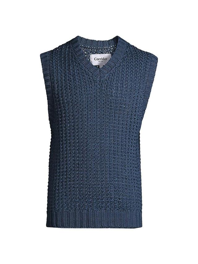 Mens Cotton V-Neck Vest Product Image