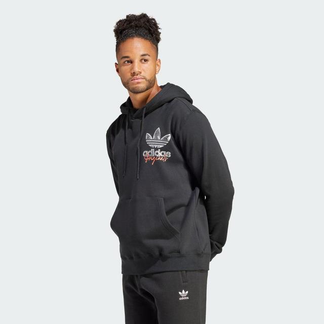 adidas Trefoil Hoodie Black XL Mens Product Image