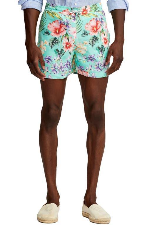 Mens Amalfi Floral Swim Trunks Product Image