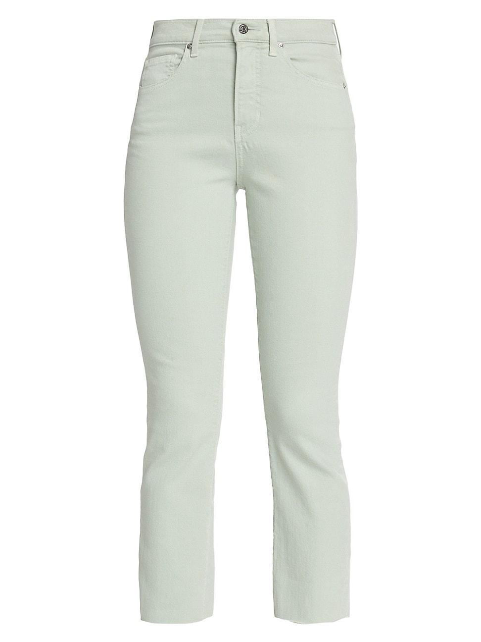 Womens Carly Cropped Kick Flare Jeans Product Image