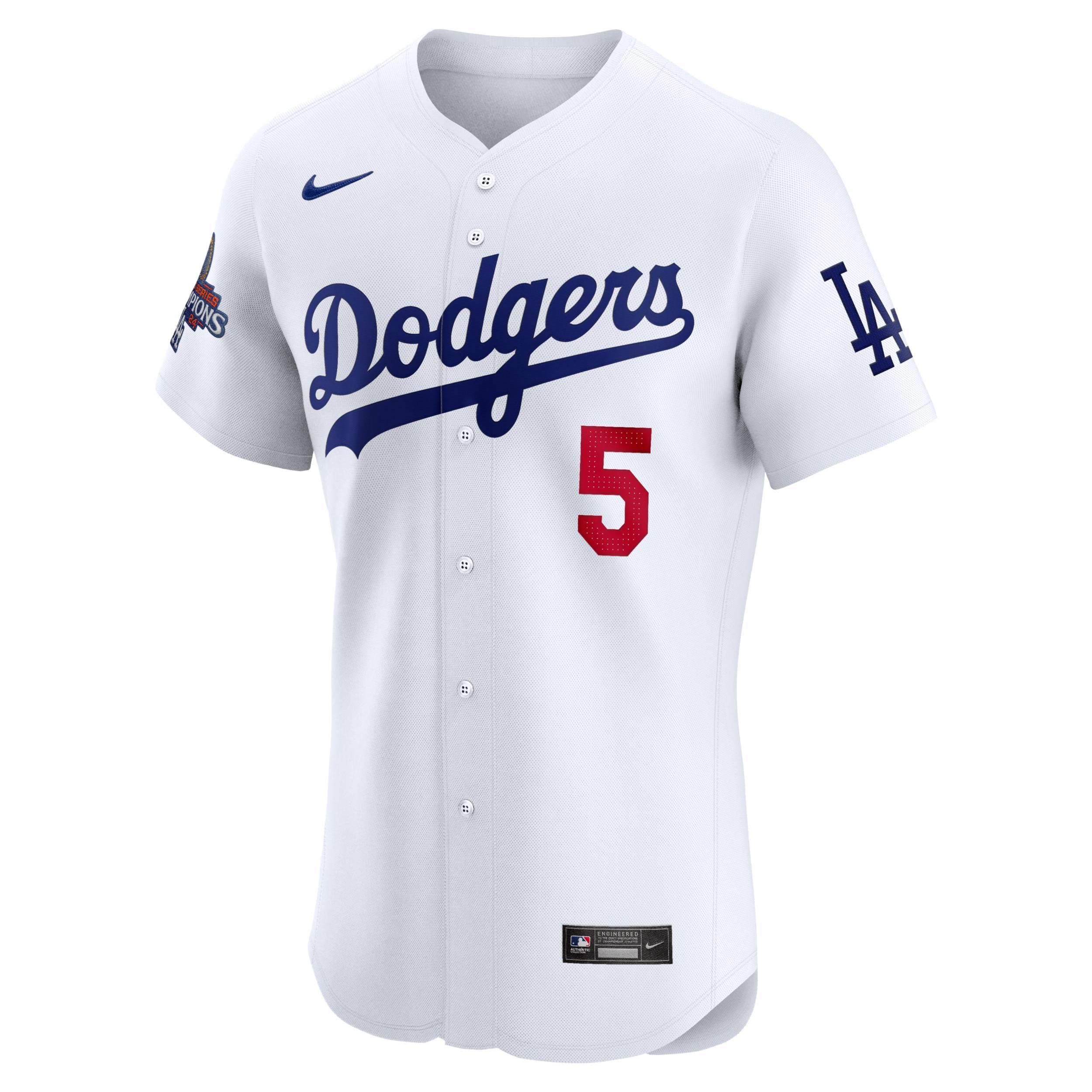 Freddie Freeman Los Angeles Dodgers 2024 World Series Champions Nike Mens Dri-FIT ADV MLB Elite Jersey Product Image