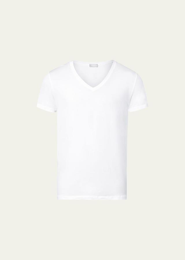 Mens Cotton Superior Short Sleeve V-Neck Tee Product Image