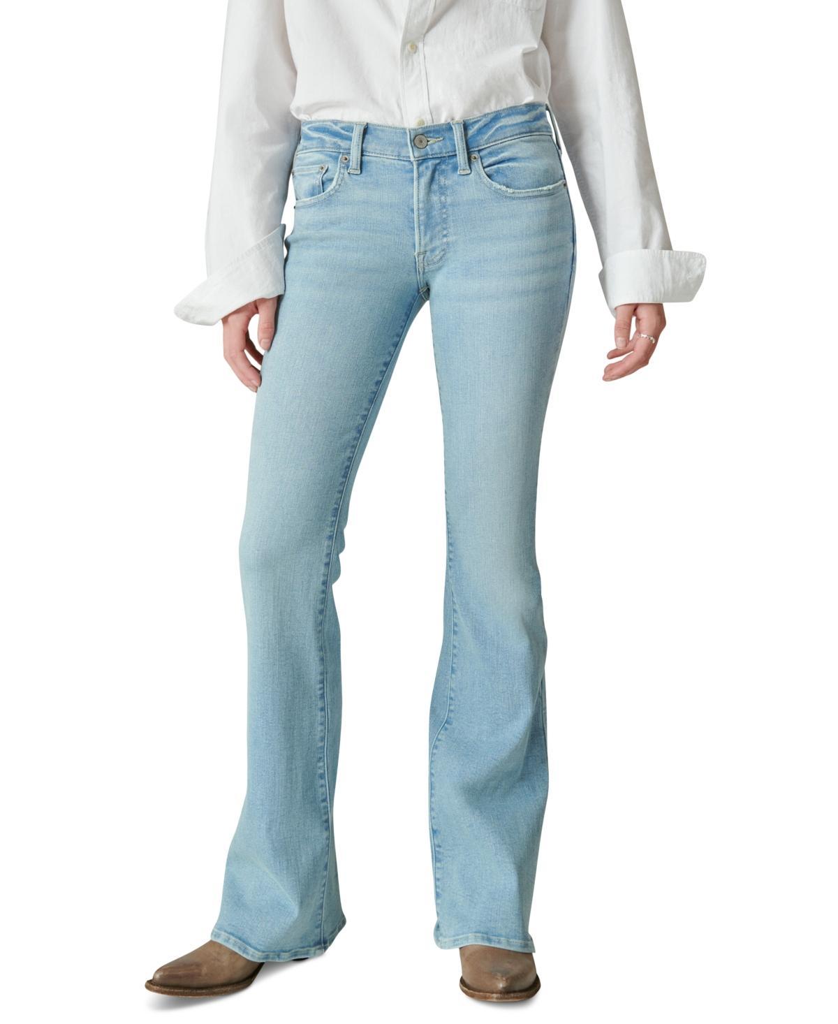 Lucky Brand Mid Rise Sweet Flare - Womens Pants Denim Flare Flared Jeans Product Image