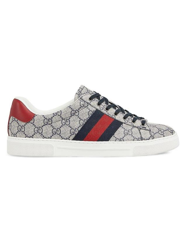 Mens Ace GG Canvas Low-Top Sneakers Product Image