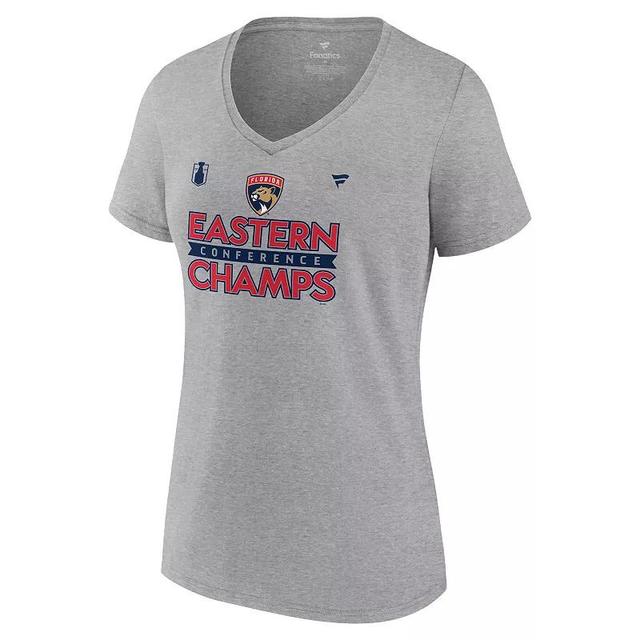 Womens Fanatics NHL Florida Panthers 2024 Conference Finals Locker Room V-Neck Tee Product Image