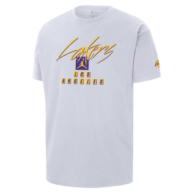 Mens Los Angeles Lakers Courtside Statement Edition Jordan NBA Max90 T-Shirt Product Image