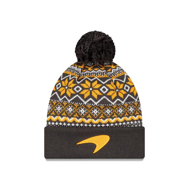 McLaren Formula 1 Team Gray Pom Knit Hat Male Product Image