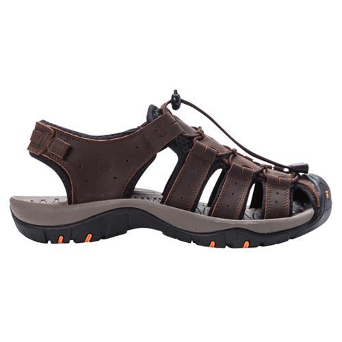 Propet Kona Mens Fisherman Sandals Grey Product Image