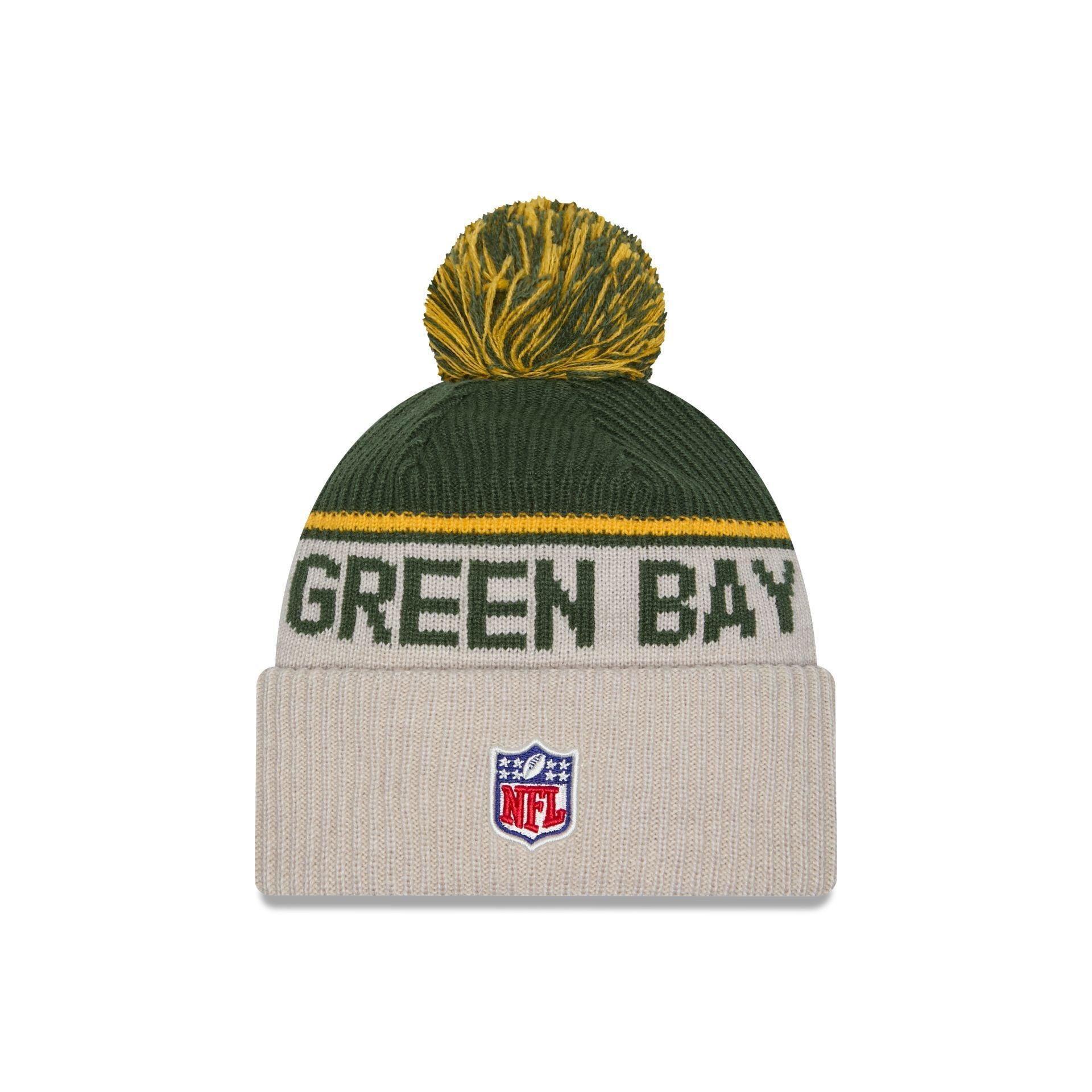 Green Bay Packers 2024 Cold Weather Historic Pom Knit Hat Male Product Image