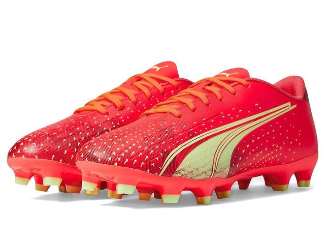 PUMA Ultra Play Firm Ground/Artificial Ground (Fiery Coral/Fizzy Light/Puma Black) Men's Shoes Product Image