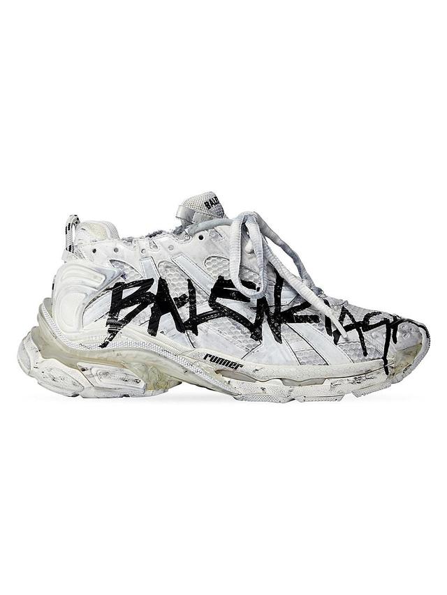 Womens Runner Graffiti Sneakers Product Image