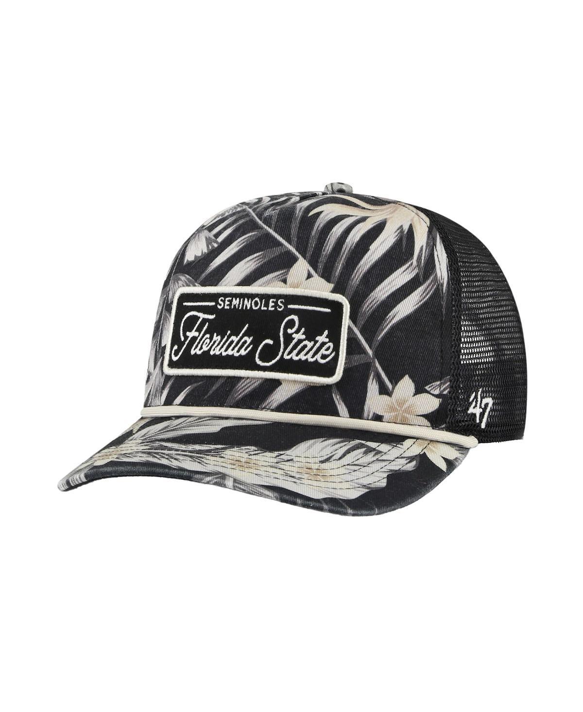 47 Brand Mens Black Florida State Seminoles Tropicalia Hitch Adjustable Hat Product Image