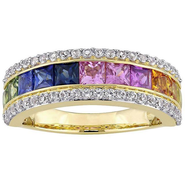 Stella Grace 14k Gold Multi-Color Sapphire Eternity Ring, Womens Product Image